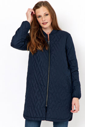 Soyaconcept - Sc-Fenya 10 - Quiltet Lang Sommerjakke - Marine