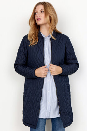 Soyaconcept - Sc-Fenya 10 - Quiltet Lang Sommerjakke - Marine