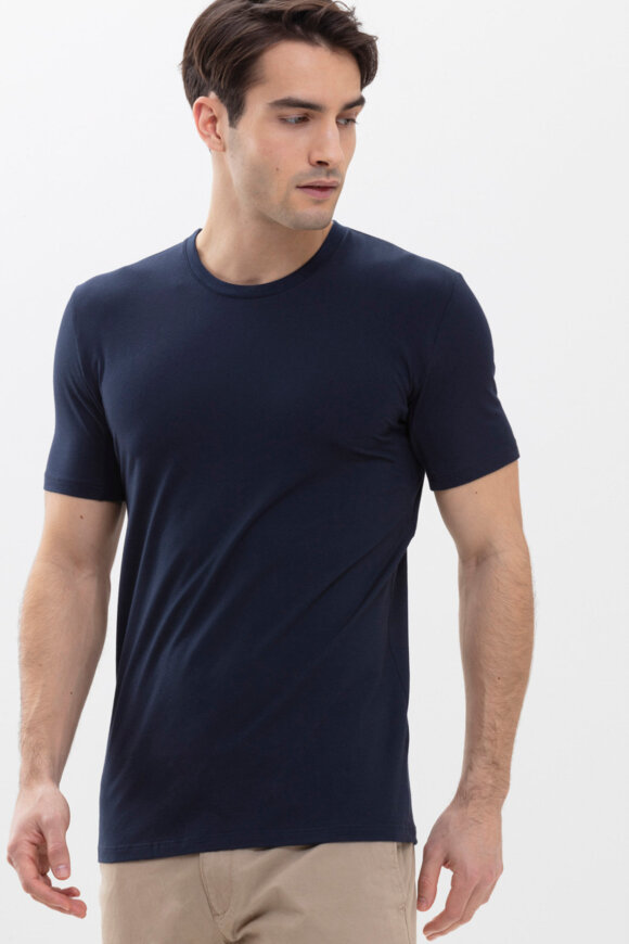 MEY : MÆND - Hybrid T-shirt O-hals Mænd  - Serie Hybrid - Mørkeblå