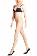 Falke - Dot Bicolor 15 D - Fashion Tights - Strømpebukser - Powder