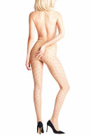 Falke - Dot Bicolor 15 D - Fashion Tights - Strømpebukser - Powder