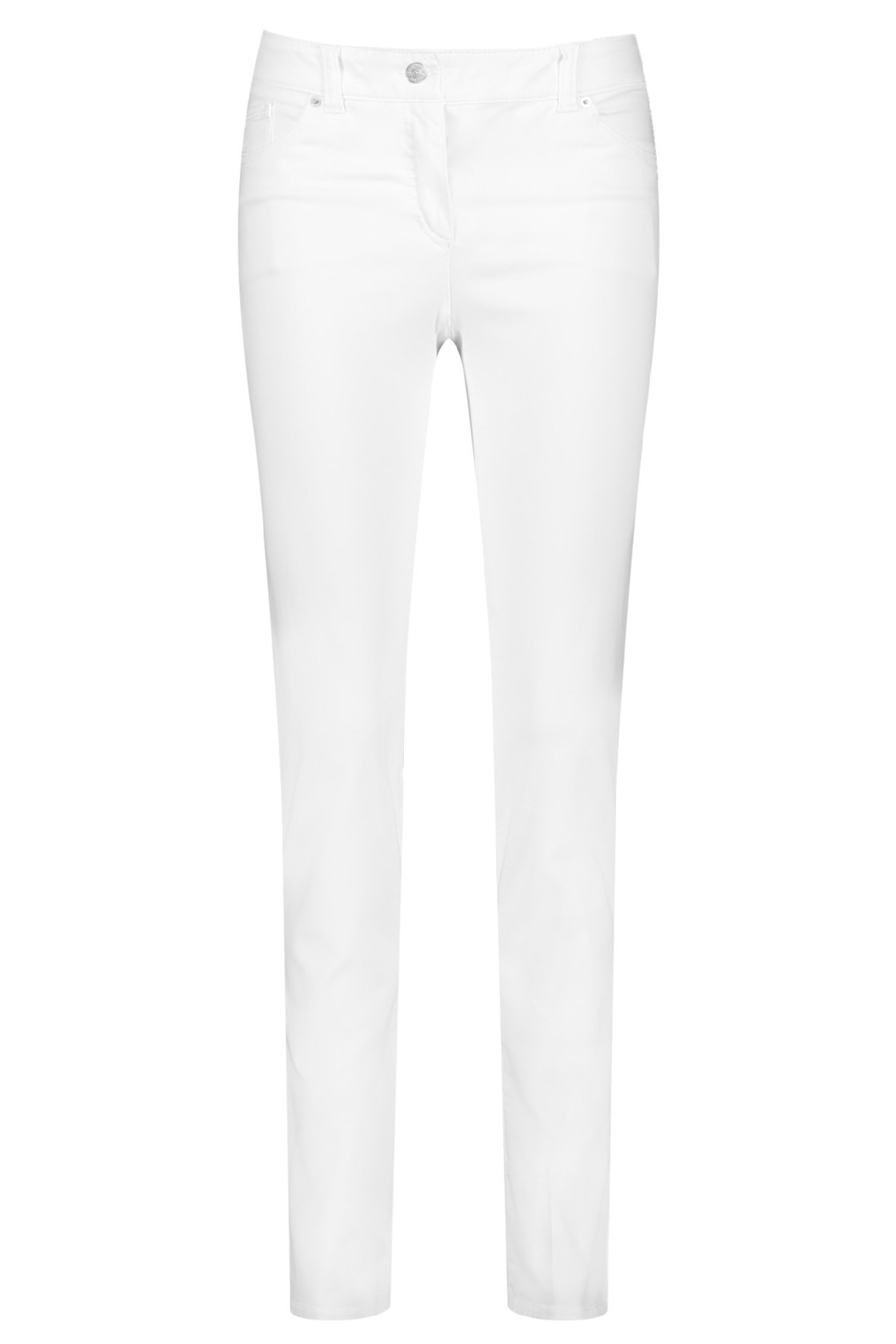 Gerry Weber slim fit jeans i let sommerkvalitet og hvid - Hos Lohse
