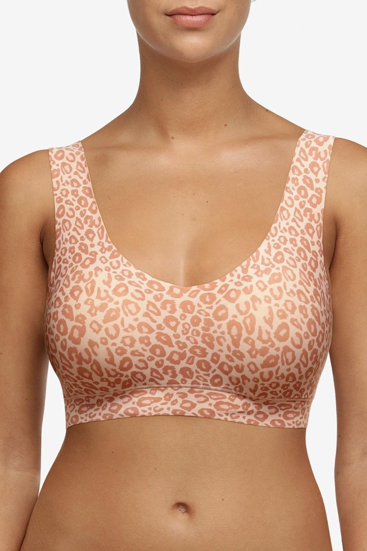 Chantelle Soft Stretch padded top - bh top med foring - leopard Lohse