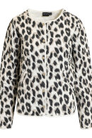 Brandtex - Kort Quilt Jakke - Leopard - Off White