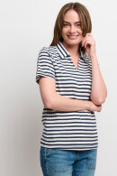 B. Coastline - Stribet Casual T-shirt - Mørkeblå