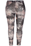 Zhenzi - Skin Mesh Leggings - Marmoreret - Sort