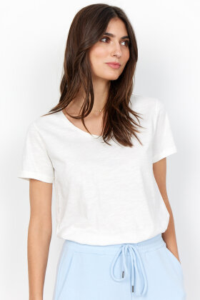 SOYACONCEPT - Sc-Babette T-shirt - Melange Casual - Off White