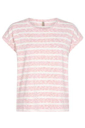 SOYACONCEPT - Sc-Chanti - Stribet Casual T-shirt - Rosa