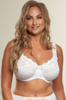 Plaisir - Beate Bra Plain - 3 Parts - Full Cup - Bøjle Bh - Hvid