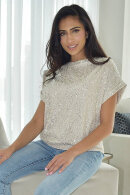 Frank Lyman - Paliette Bluse - Dobbelt Linning - Sand