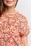 Brandtex - Skjorte Bluse - Blomstret Print - Orange