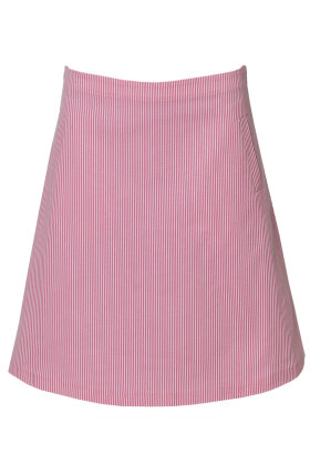 DU MILDE - duSofia Pink Stripes - Stribet Nederdel - Pink