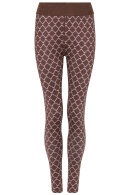 Hype the Detail - Lange Logo Leggings Print - Brune