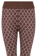 Hype the Detail - Lange Logo Leggings Print - Brune