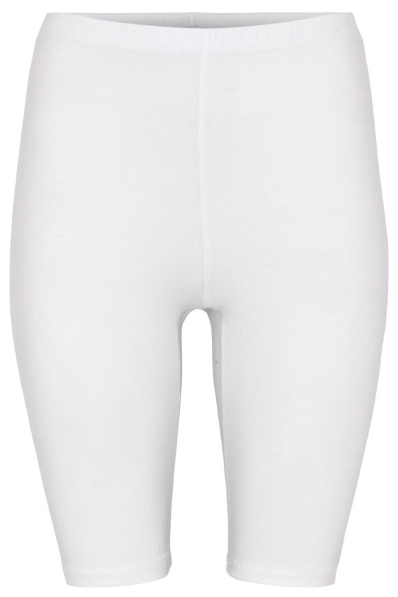 Decoy - Korte Bomuld Leggings - Hvide