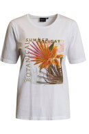 Brandtex - Hvid T-shirt Med Sommerprint
