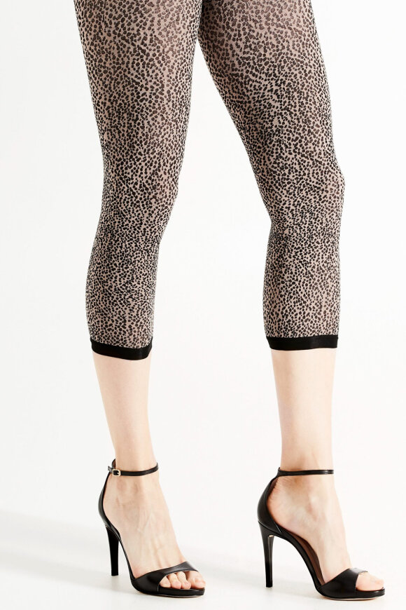 Decoy - Capri Leopard Legging - 70 D - Brun