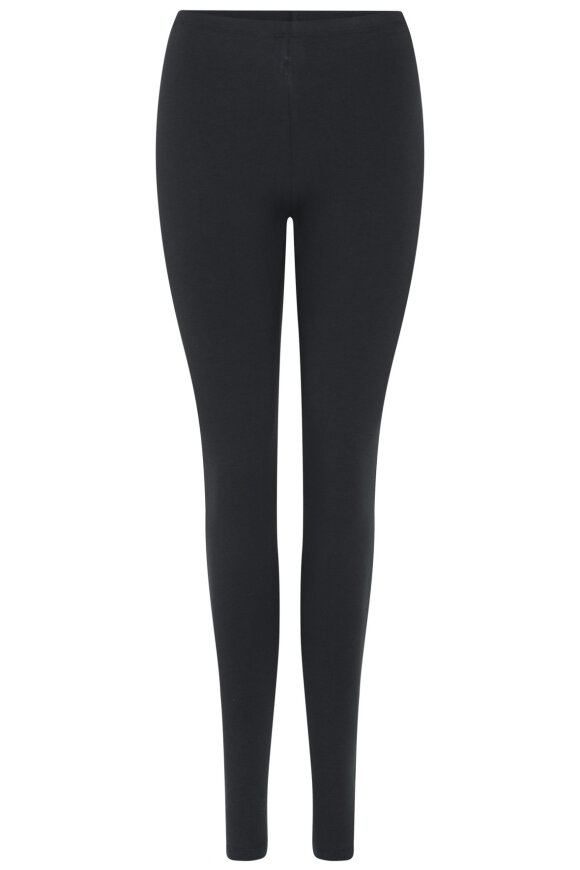 Decoy - Lange Bomulds Leggings - Sort