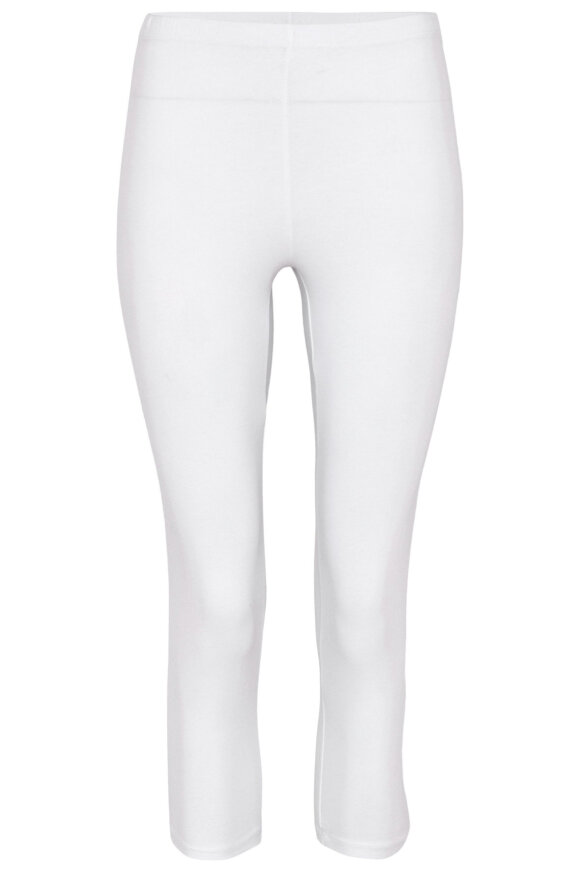 Decoy - Capri Bomulds Leggings - Hvid