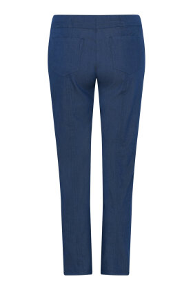 Robell - Bella 09 - Stumpebuks Shiny Farve - Slim Fit - Blå