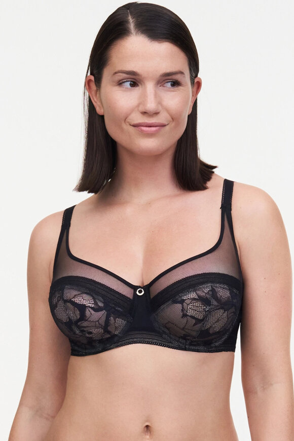 Chantelle - True Lace Full Cup - Bøjle Bh - Sort