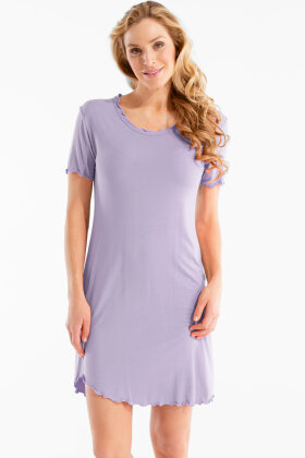 Damella - Bambus Flæse Natkjole - Violet/Lilla Damella - Bambus Flæse Natkjole - Violet/Lilla