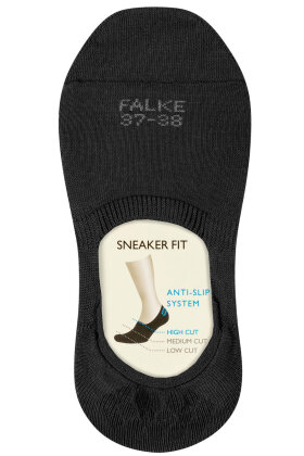 FALKE - Step High Cut Socks - Sneaker Sokker - Sort