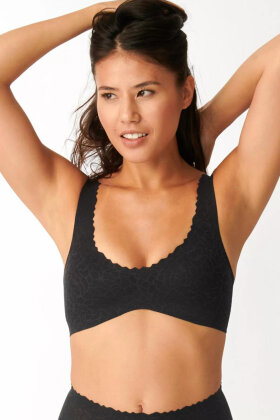 Sloggi - Zero Feel Lace Bralette - T-shirt Bh - Sort