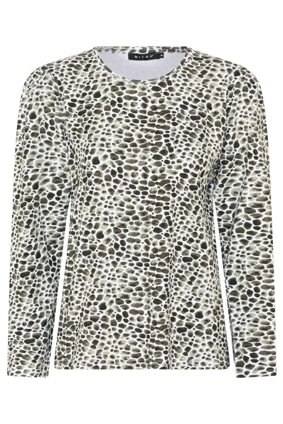 Micha - Urban Print T-shirt - Grøn