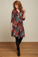 King Louie - Emmy Dress Sashay - Abstrakt Print Kjole - Bordeaux