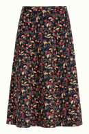 King Louie - Juno Midi Skirt Bellmore - Print Nederdel - Sort