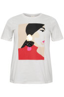 Kaffe Curve - KCFalina T-shirt - Print - Off White