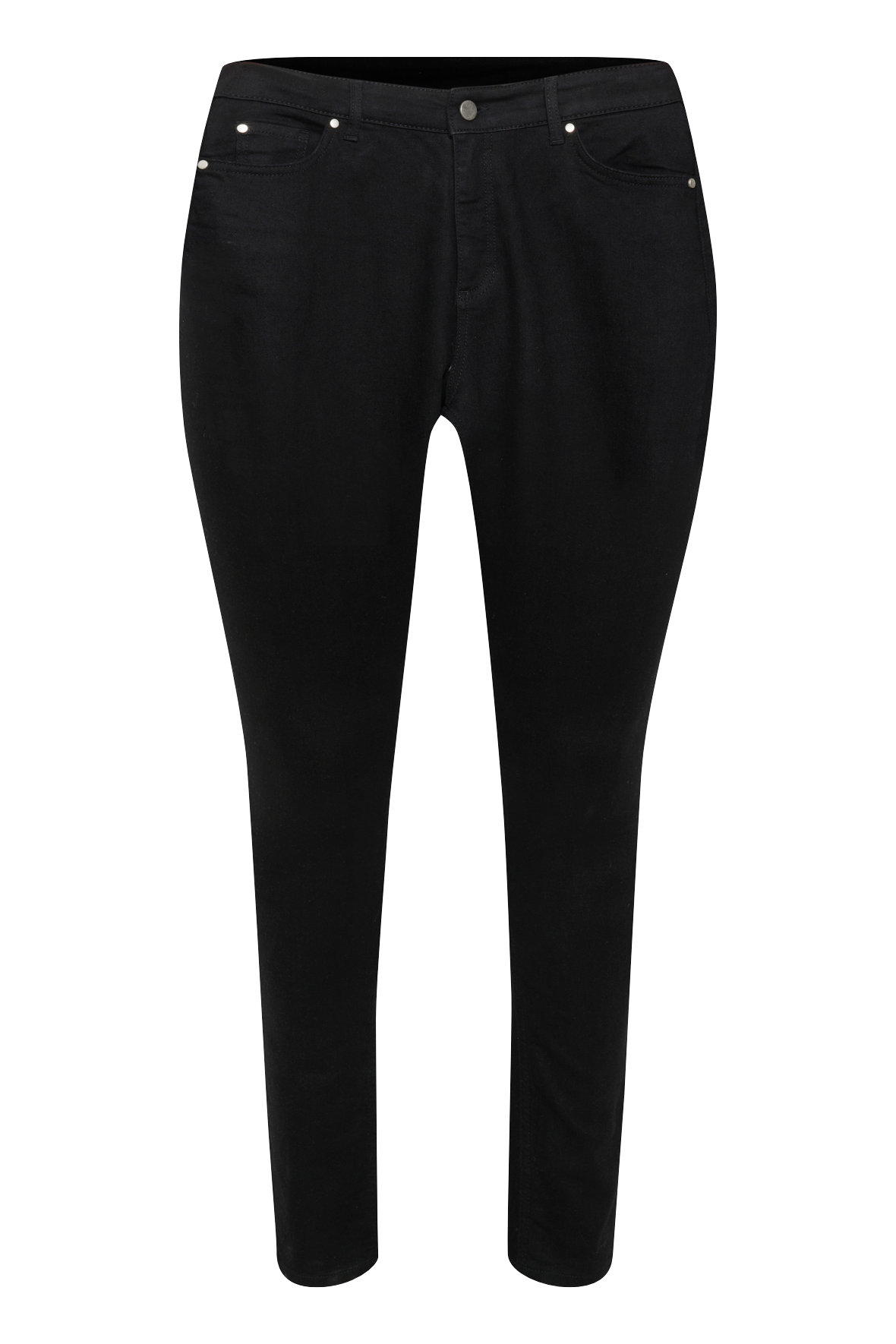 Tøj input melon Kaffe Curve kcLasa denim jeans i lækker sort farve med stræk - Hos Lohse