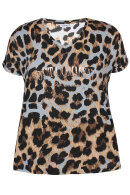Zhenzi - Dawna 521 - Leopard Print T-shirt - Lyseblå