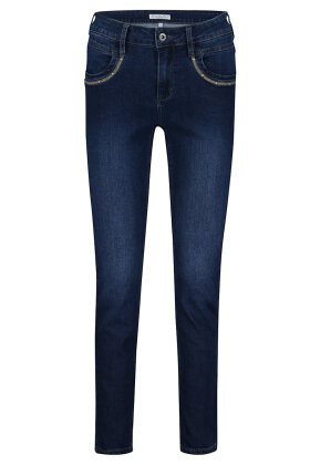 Red Button - Sissy Jeans - Slim Fit - Classic Blue & Embroidery - Mørk Denim