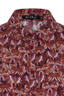 Micha - Warm Winter Print - Lang Viskose Print Kjole - Cerise