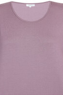 Zhenzi - Bailee 728 Ensfarvet Basis T-shirt - Puf - Lyng