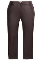 Zhenzi - Stomp Fit - Legging Fit - Buks Læderlook - Mørkebrun