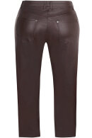 Zhenzi - Stomp Fit - Legging Fit - Buks Læderlook - Mørkebrun
