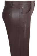 Zhenzi - Stomp Fit - Legging Fit - Buks Læderlook - Mørkebrun