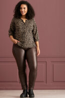 Zhenzi - Stomp Fit - Legging Fit - Buks Læderlook - Mørkebrun