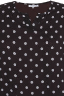 Zhenzi - Flavie 752 Polka Prikket Chiffon Bluse - Mørkebrun