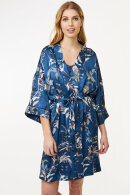 CCDK - Jean Kimono - Flora Print - EcoVero - Mørkeblå