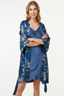 CCDK - Jean Kimono - Flora Print - EcoVero - Mørkeblå