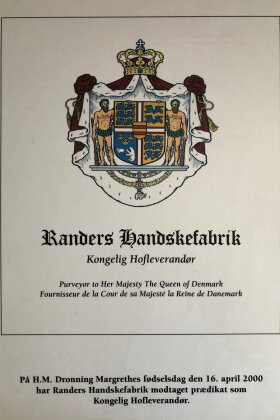 Randers handsker - Ceremoni & Audiens Handske - Loge - Den Kgl. Livgarde - Hvid