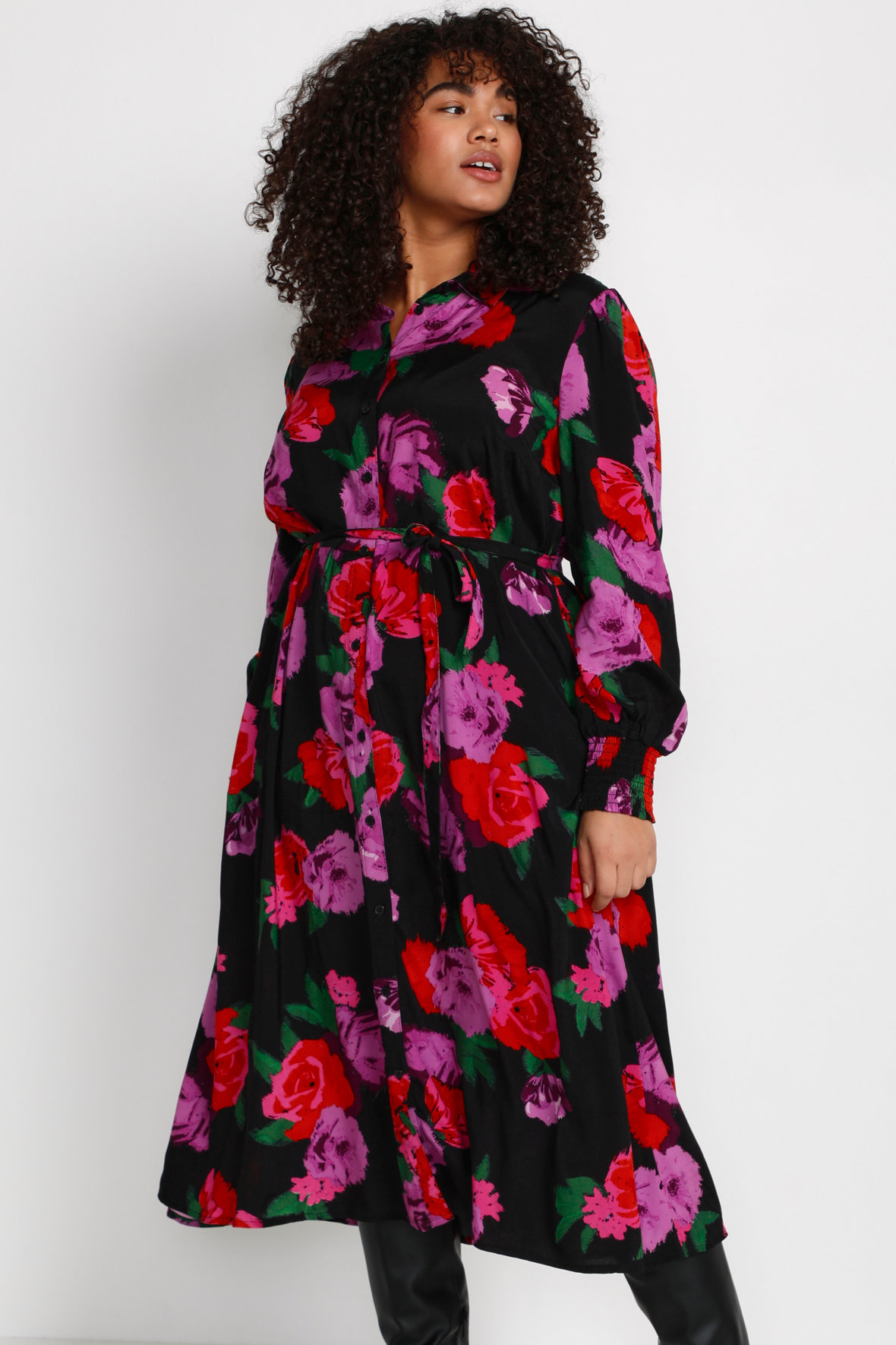 KCflora Shirt Dress By Kaffe Curve *Final Sale
