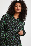 Kaffe Curve - KC-Florisa Shirt Dress - Skjortekjole - Sort