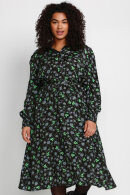 Kaffe Curve - KC-Florisa Shirt Dress - Skjortekjole - Sort