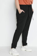 Kaffe Curve - KC-Jia Belt Pants - Jersey & Væv Bukser - Sort
