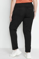 Kaffe Curve - KC-Jia Belt Pants - Jersey & Væv Bukser - Sort